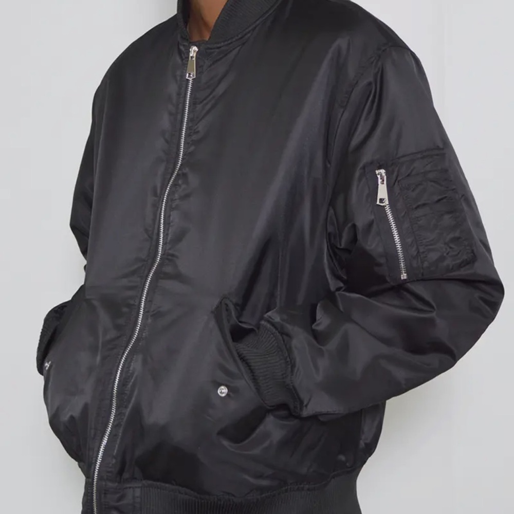 Men's Black Bomber Jacket